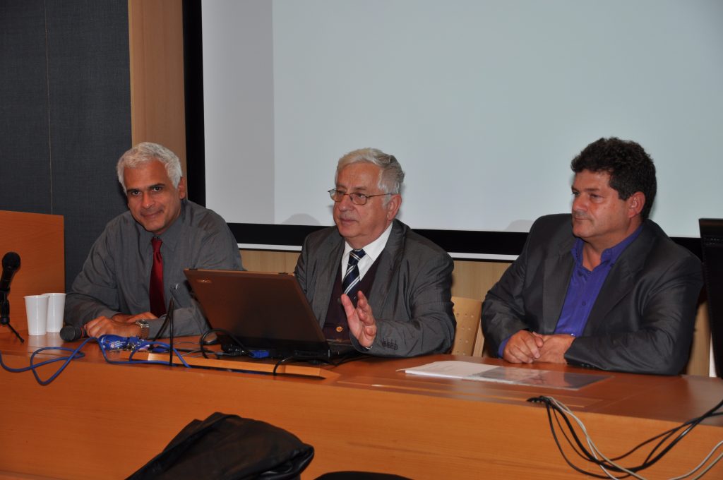 At the seminar together with Prof. D. Diamantidis, OTH Regensburg(left) and Prof. P. Croce, Uiversità di Pisa(right)
